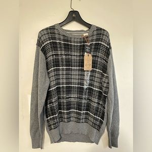 Men’s Dark Gray Sweater Vintage Weatherproof Size Medium NWT